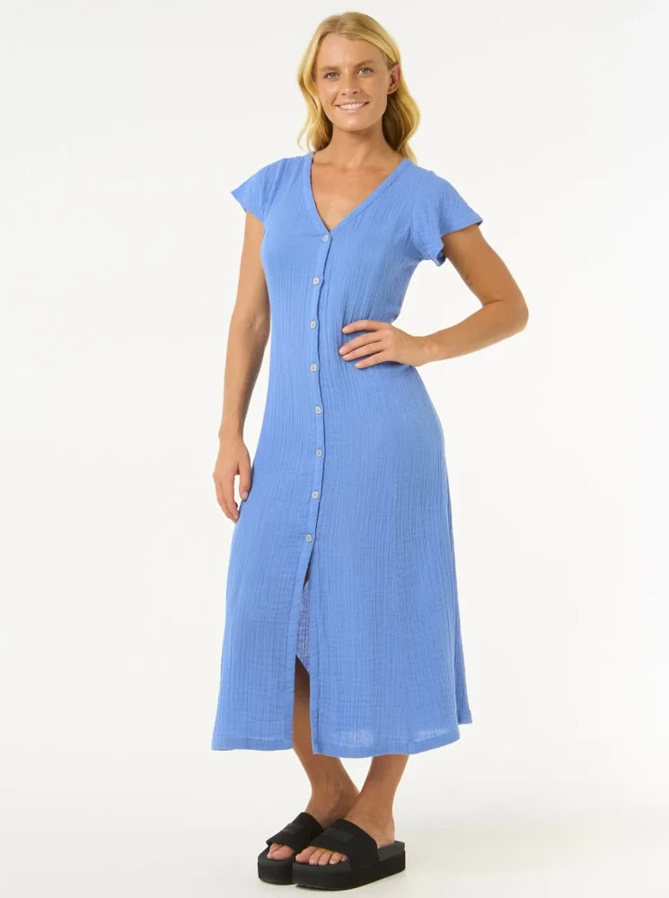 Premium surf azul - Vestido largo para mujer