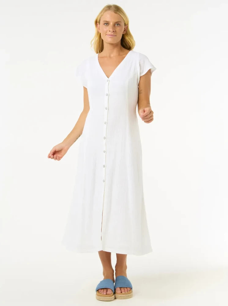 Premium surf blanco - Vestido largo para mujer