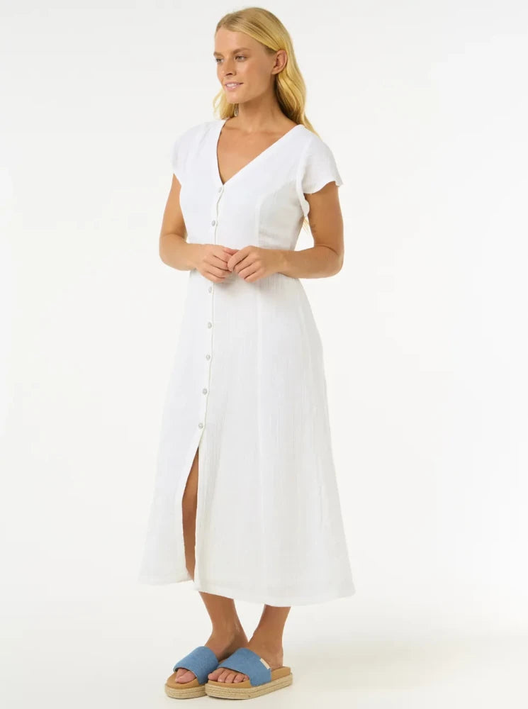 Premium surf blanco - Vestido largo para mujer