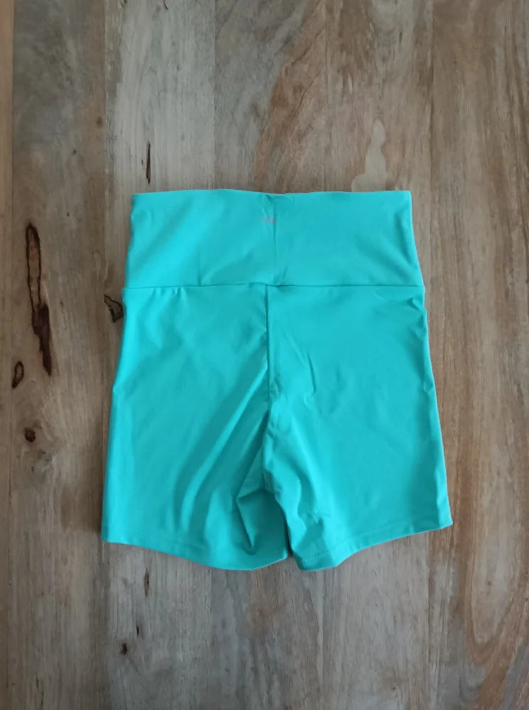 Leggings deportivos cortos aquamarine