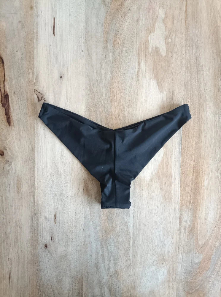 Braga negro - Braga de bikini brasileña para mujer