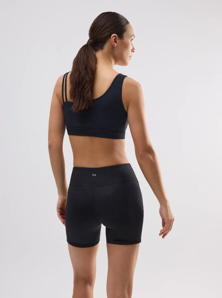 Leggings deportivos biker vientre plano negro Ysabel Mora
