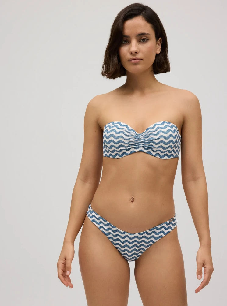 Ondas Marino - Braguita de bikini brasileña para mujer