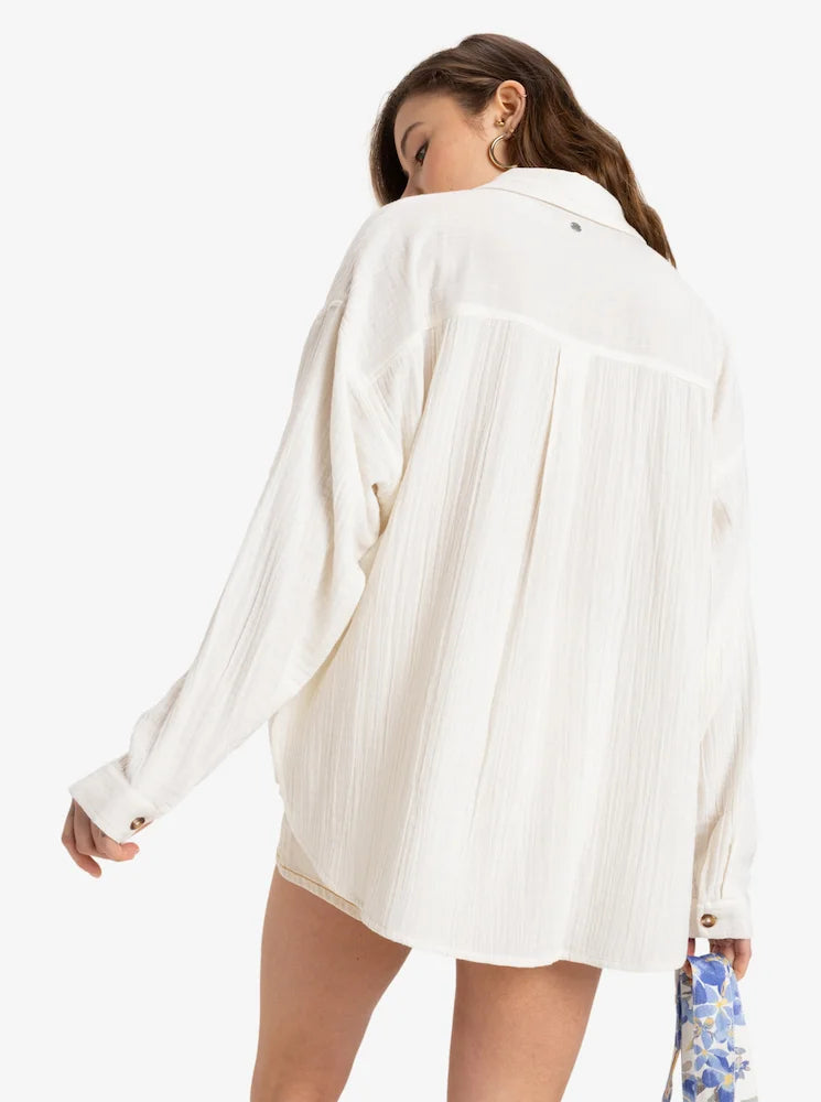 Morning Time - Camisa de Manga Larga para Mujer