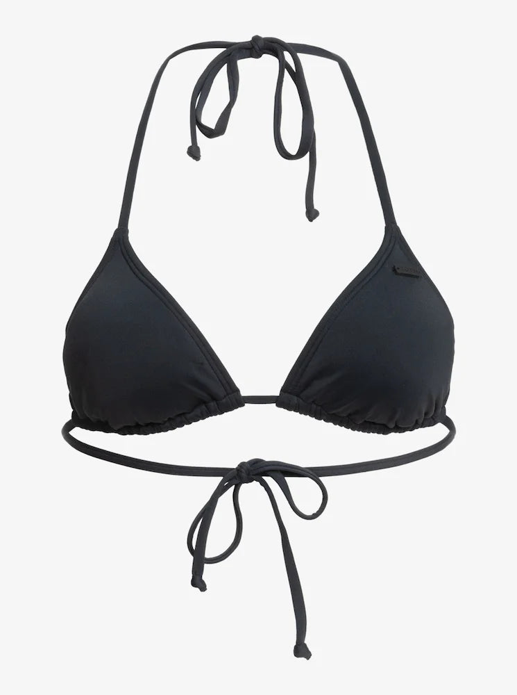 Beach Classics Negro - Top de bikini triángulo para mujer