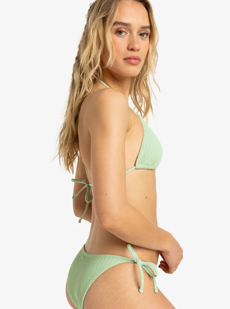 Aruba Verde - Top de bikini triangular para mujer Roxy