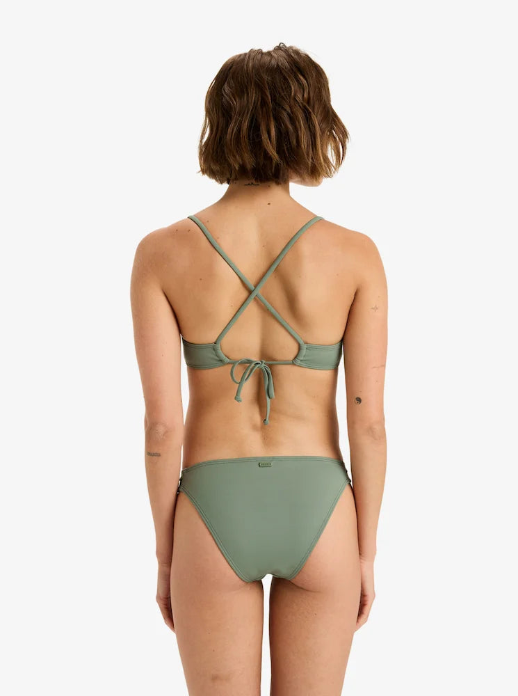 Beach Classics Agave Green - Braga de bikini hipster para mujer