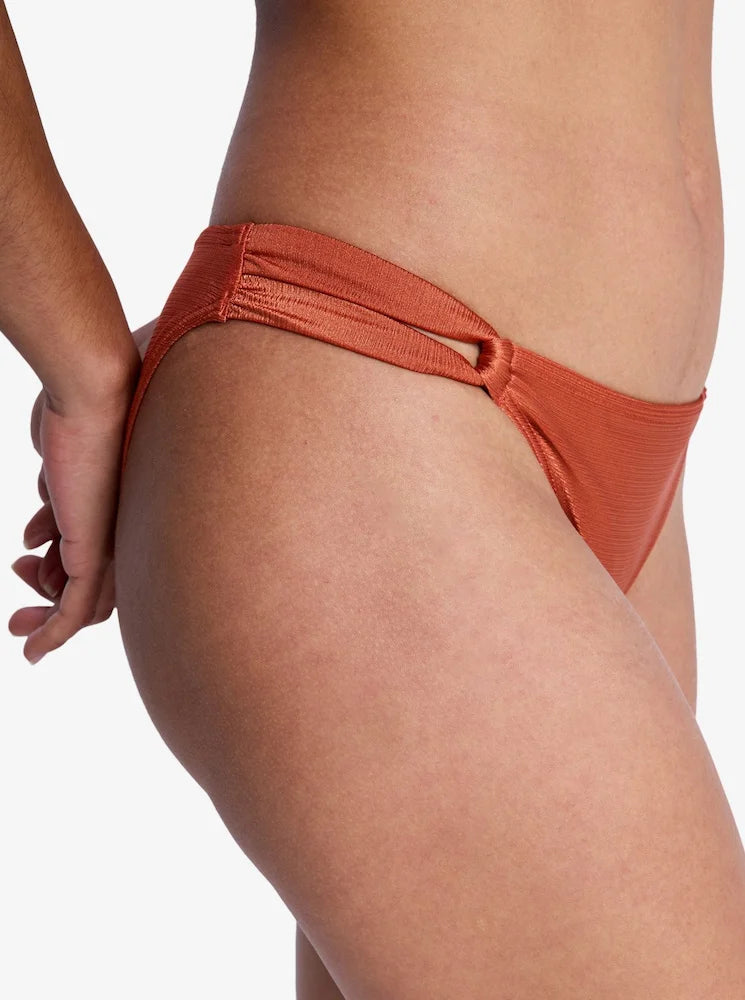 Beachside Bohemian Moderate Naranja Ginger - Braga de bikini moderada para mujer
