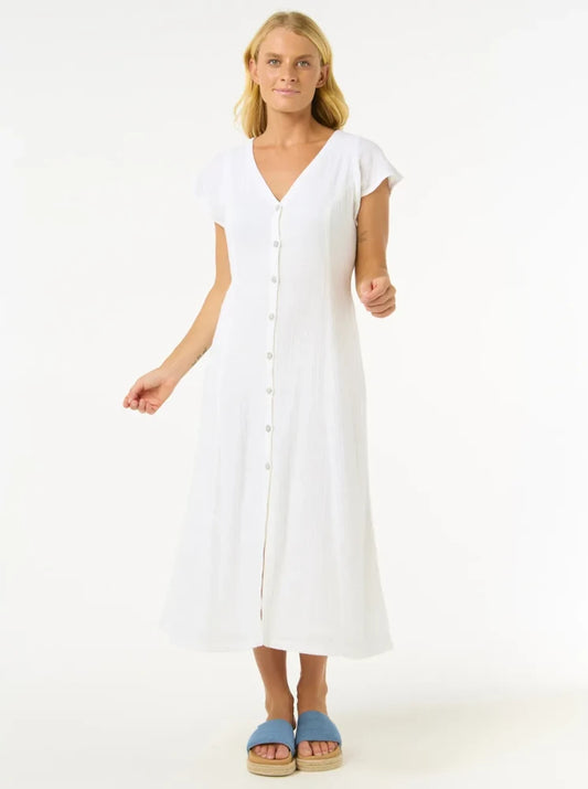 Premium surf blanco - Vestido largo para mujer