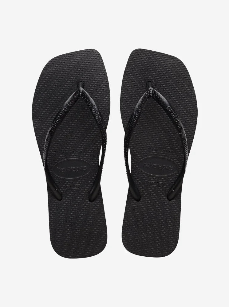 Havaianas Slim Square Negro - Sandalias para mujer