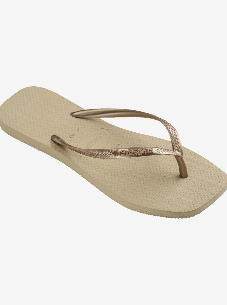 Havaianas H. Slim Square FC Areia - Sandalias para mujer