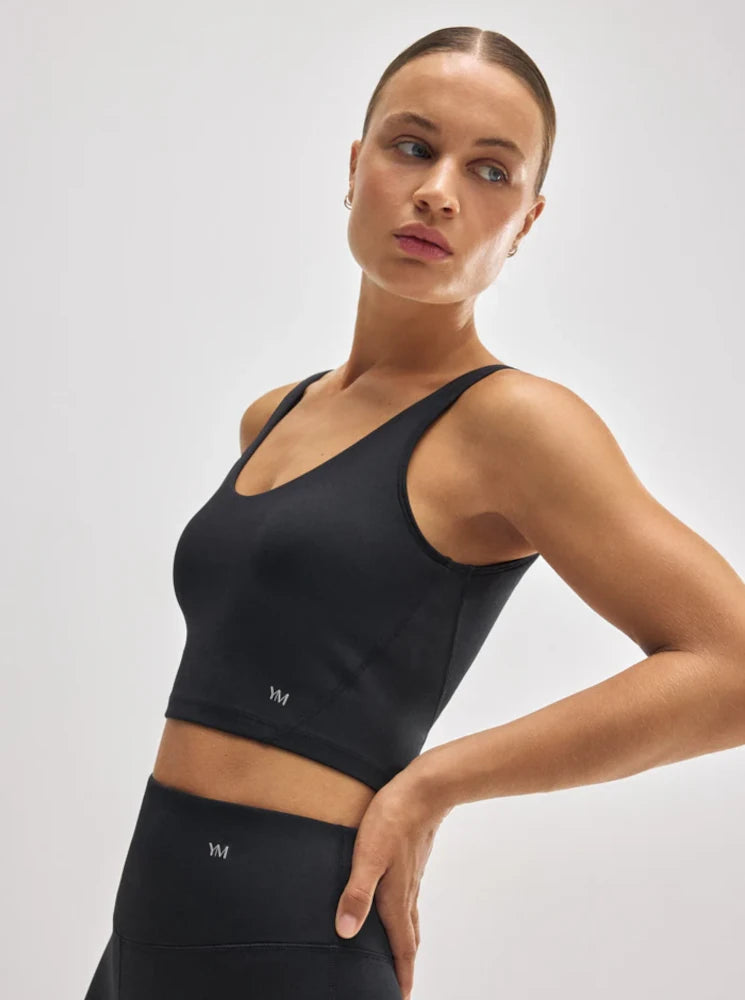 Sujetador deportivo con top interior negro