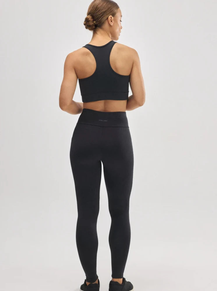 Leggings térmicos deportivos interior afelpado negro