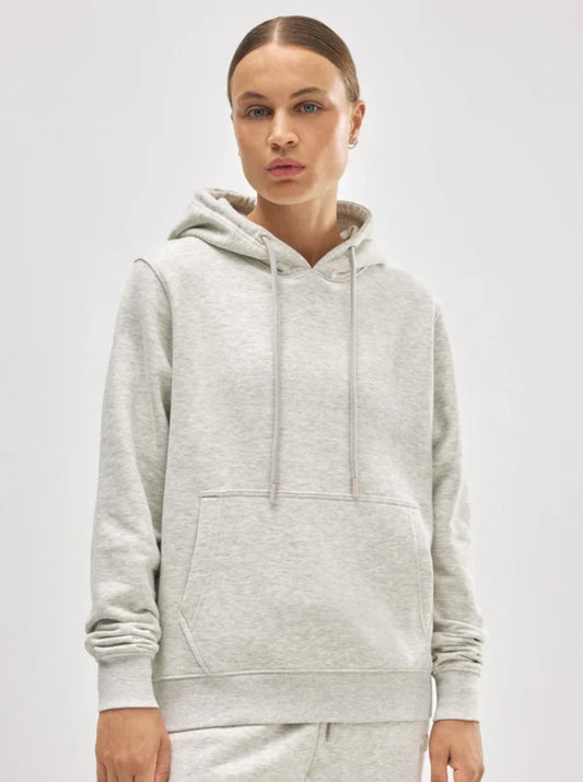 Sudadera con capucha ajustable interior afelpado gris