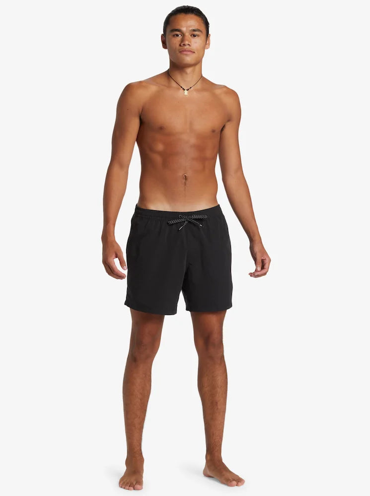 Everyday Solid Volley 15 Negro - Bañador para Hombre de Quiksilver