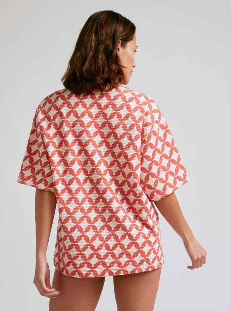 Zama Red Camisa Robin Collection - Camisa de manga corta para mujer