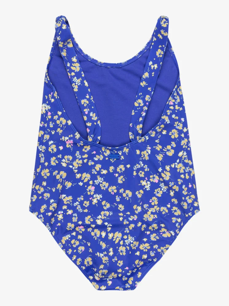 Shadow Floral Azul - Bañador Entero para Chicas