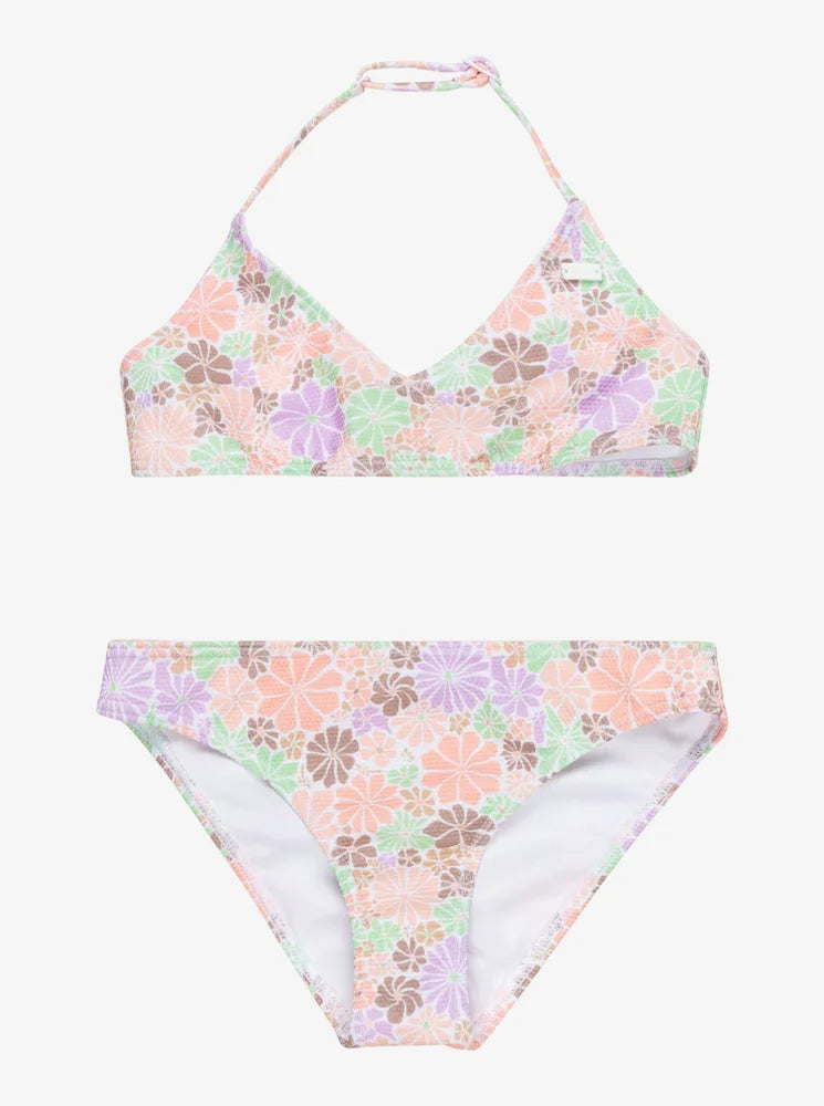 All About Sol - Conjunto de bikini triangular para Niñas