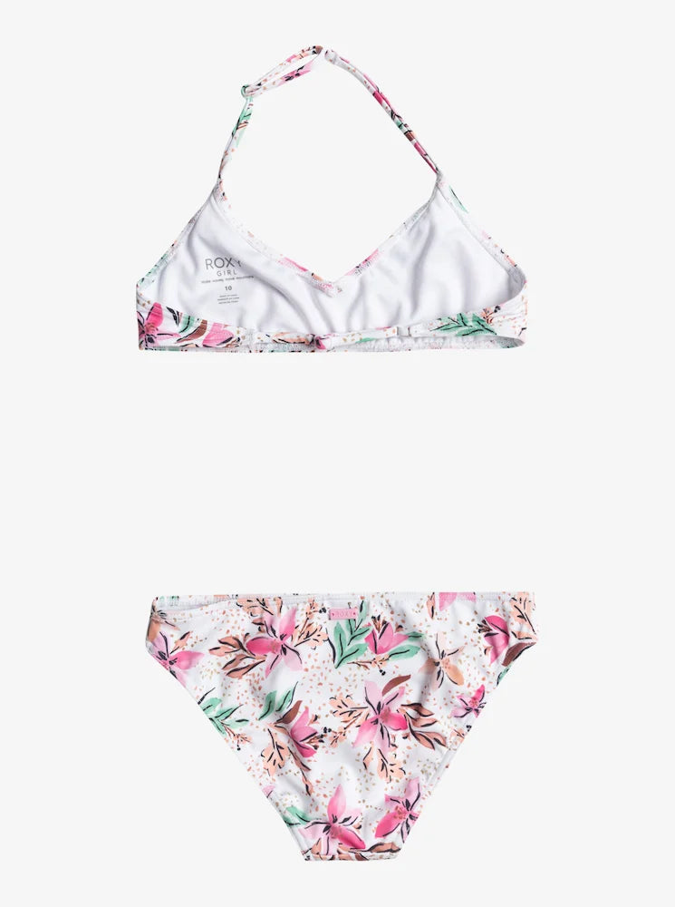 Happy Tropical - Conjunto de bikini triangular para Niñas