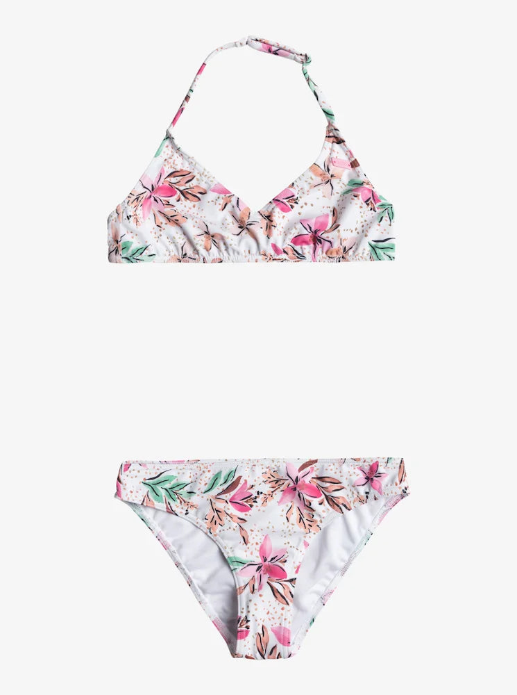 Happy Tropical - Conjunto de bikini triangular para Niñas