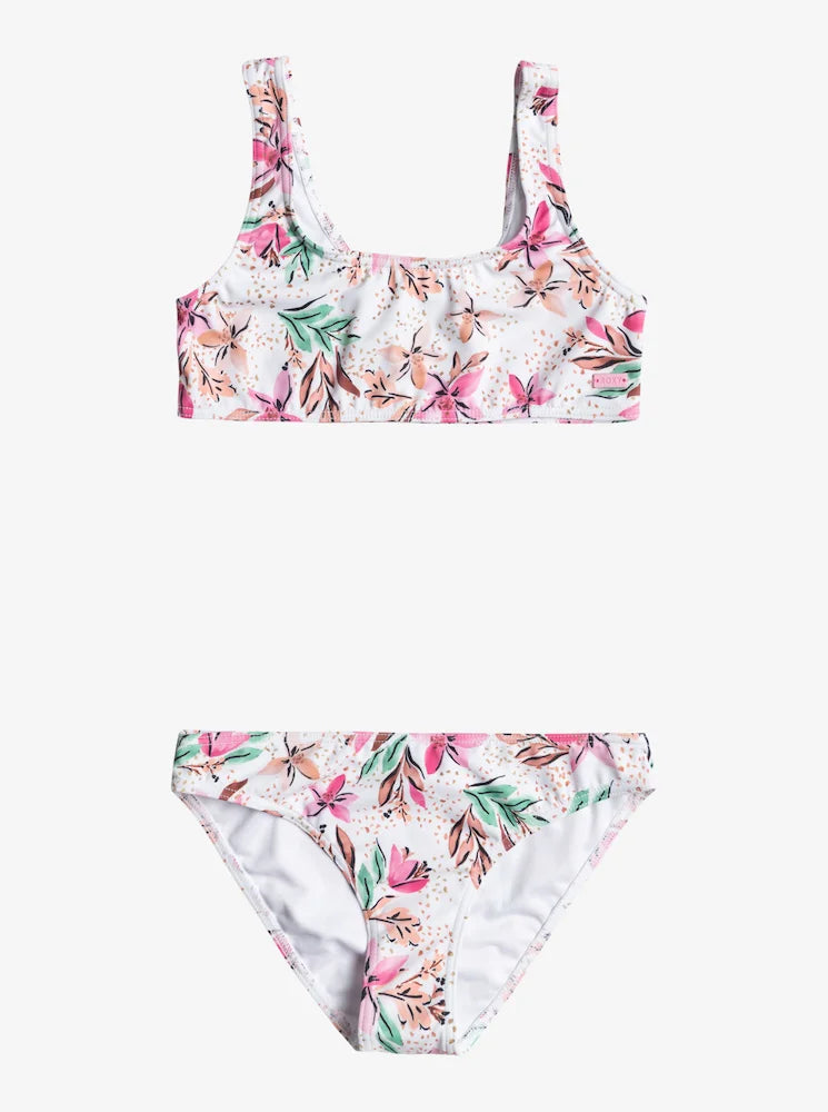 Happy Tropical - Conjunto de bikini bralette para niñas