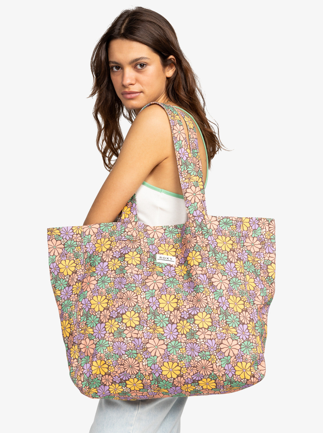 Anti Bad Vibes - Bolsa de Playa con Asas para Mujer