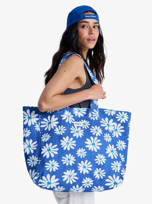 Anti Bad Vibes Tote Margaritas Azul - Bolso tela