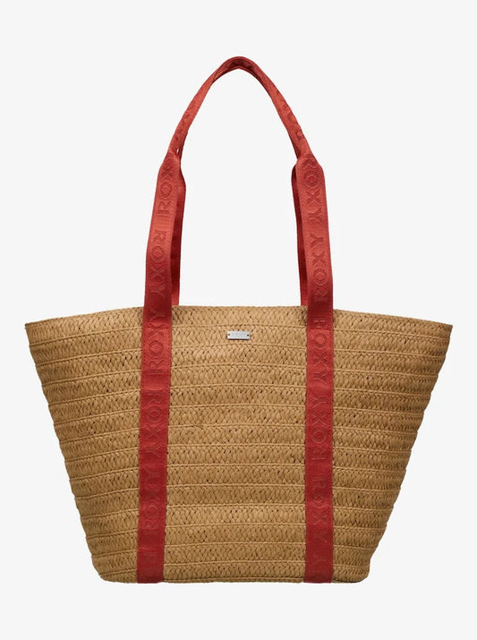 Songbirdy Tote Fibra Natural Rojo - Bolso