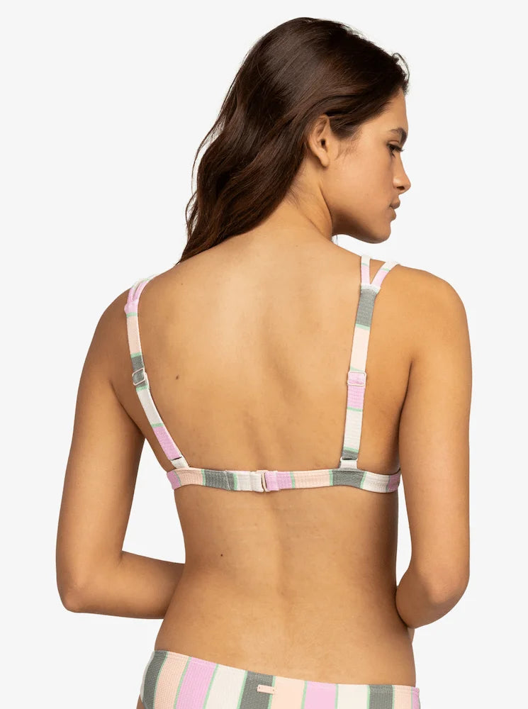 Vista Stripe Fixed - Top de bikini para mujer