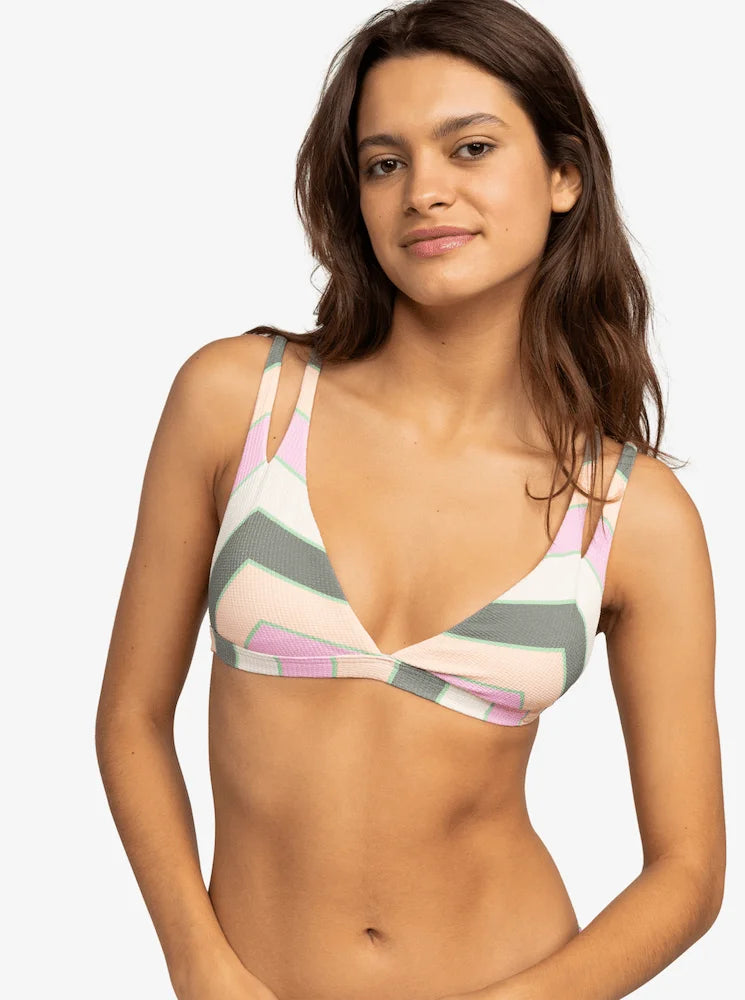 Vista Stripe Fixed - Top de bikini para mujer