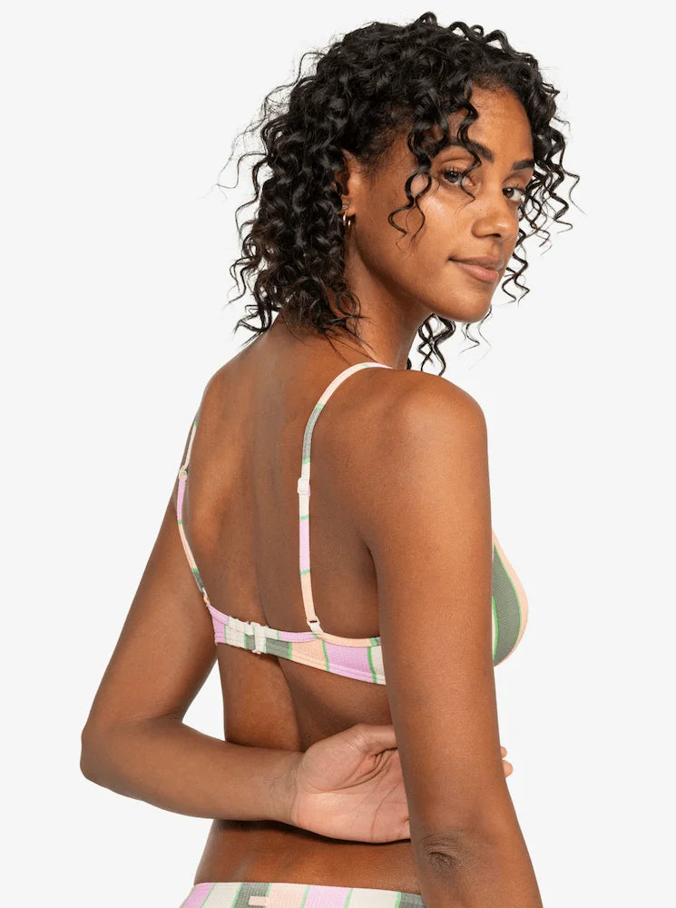 Vista Stripe - Top de bikini bralette para mujer