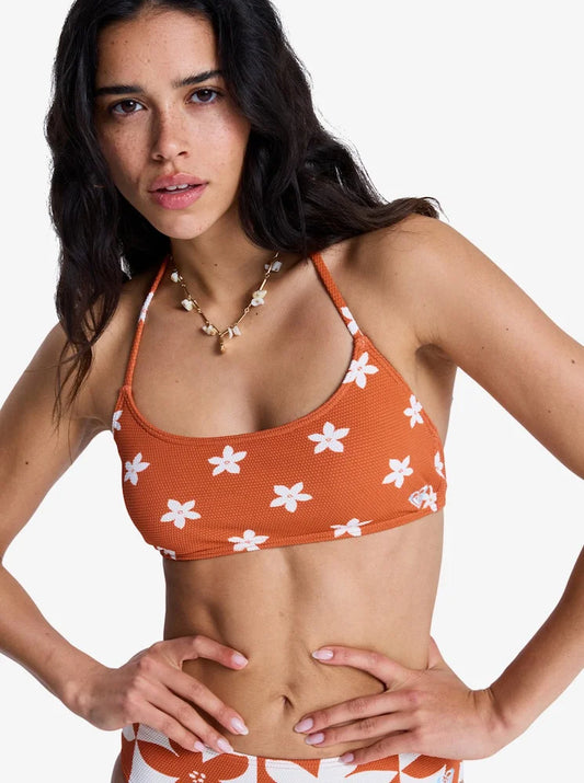 Hazy Days Bralette Deportivo Ginger - Top de bikini para Mujer