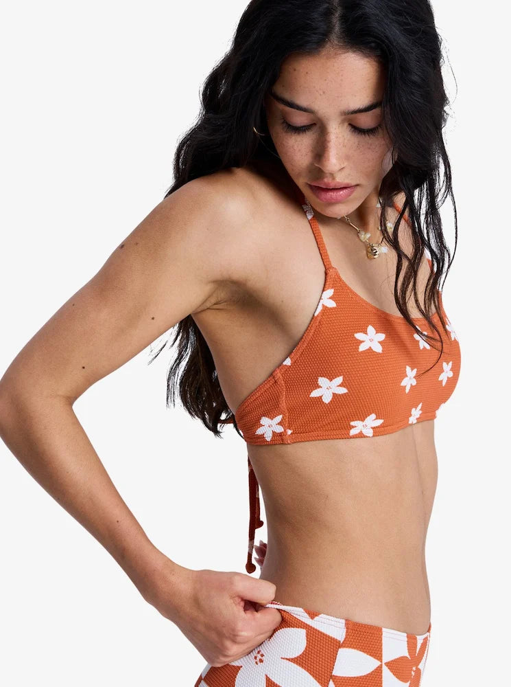 Hazy Days Bralette Deportivo Ginger - Top de bikini para Mujer