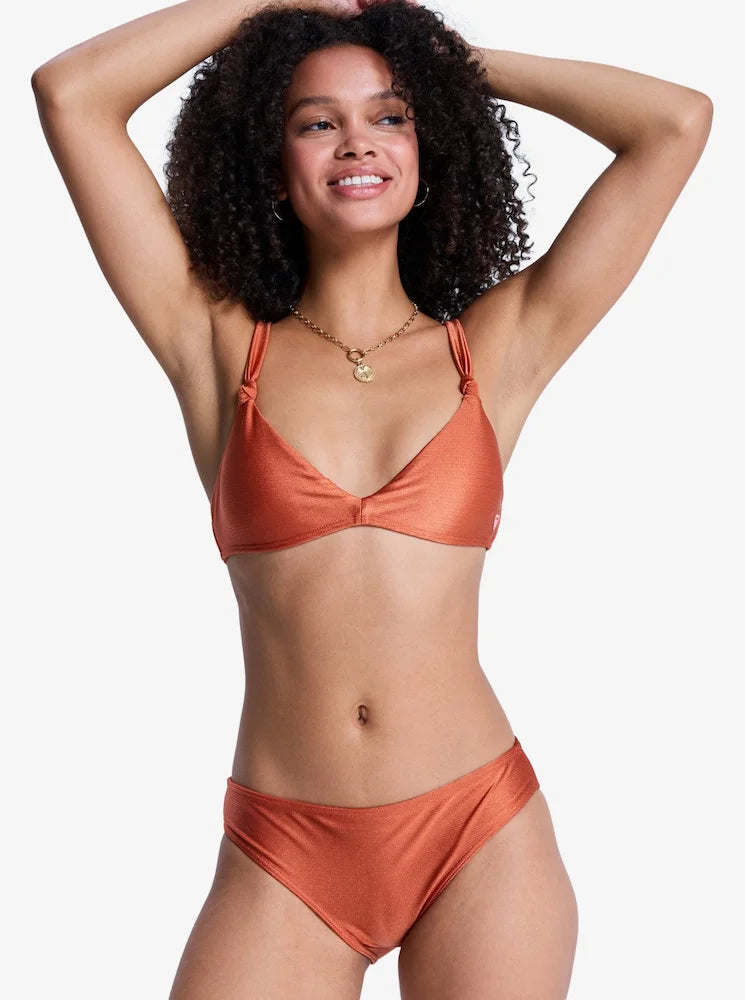 Beachside Bohemian Hipster Naranja Ginger - Braga de bikini hipster para mujer