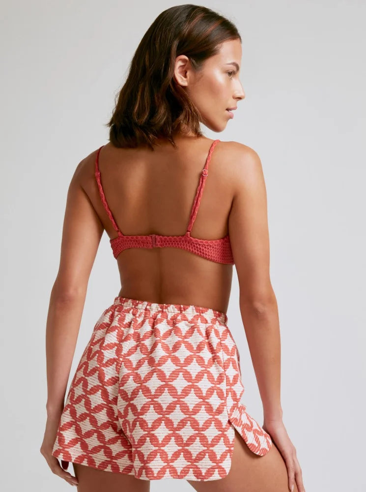 Zama Red Short Robin Collection - Short para mujer