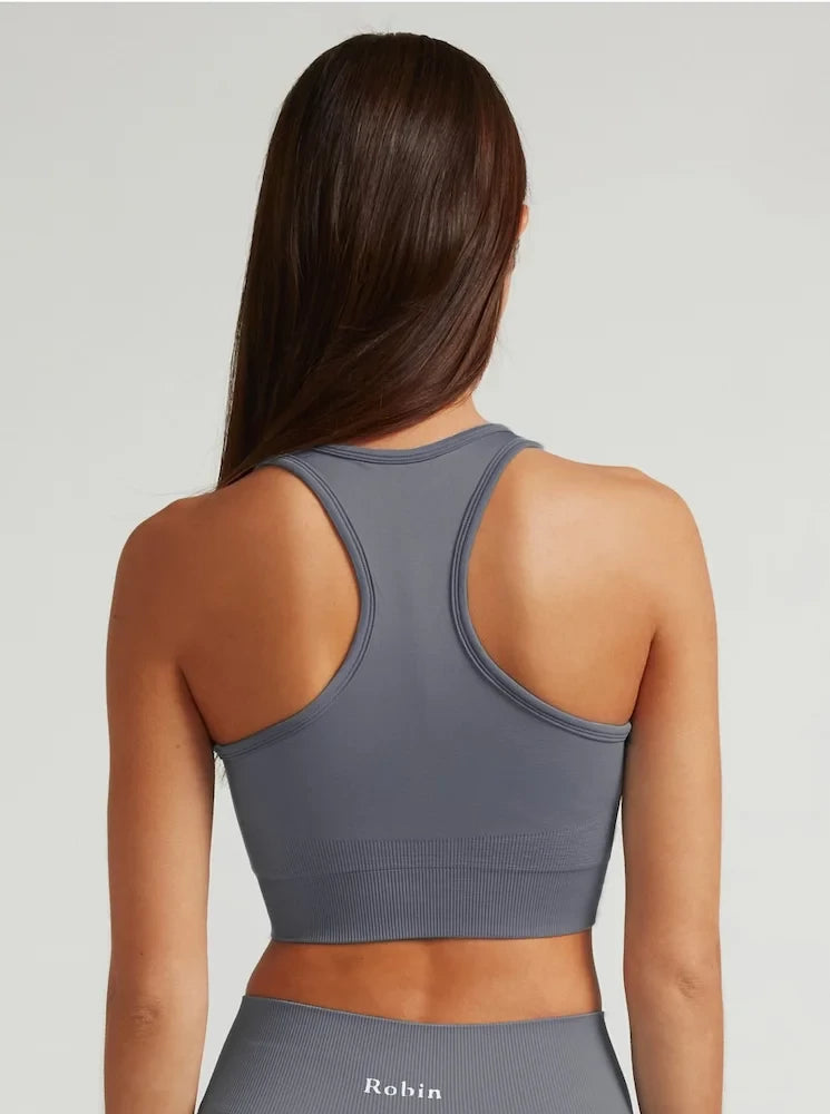 Top deportivo Gris para mujer